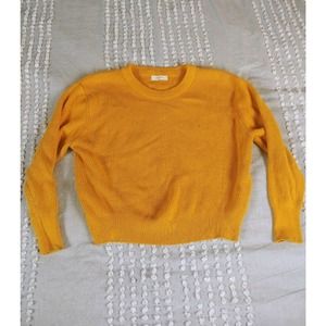 Elodie Womens Yellow Sweatshirt size Large